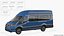 3D model transit van 2020 rigged