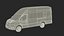 3D model transit van 2020 rigged