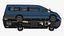 3D model transit van 2020 rigged