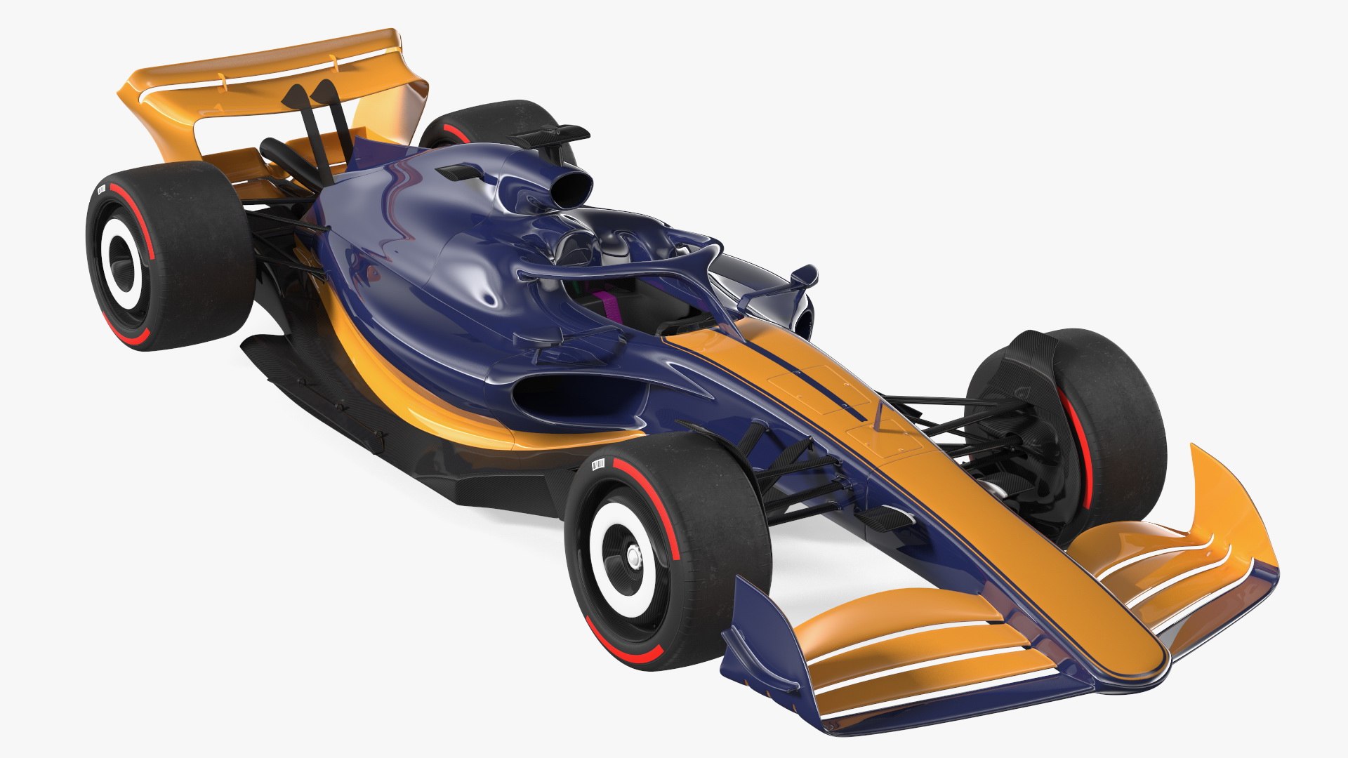 Open Wheel Racing Car 3D model preview