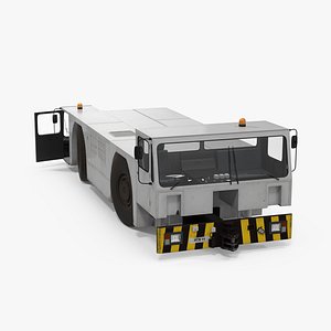 Heavy Aircraft Tractor Douglas DC12-44 Rigged 3D Model
