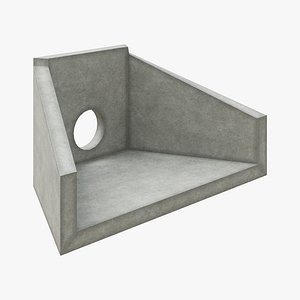 Concrete Pipe Headwall with Wingwalls TxDOT Standard model