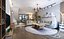 Sala de estar moderna Sala de jantar - cozinha
