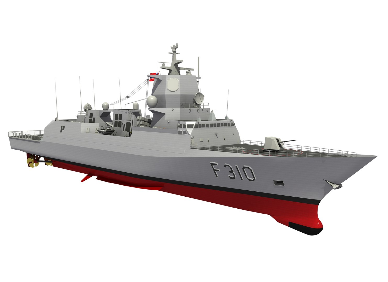 3D Norwegian Frigate Fridtjof Nansen Model - TurboSquid 1596652