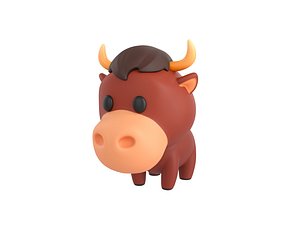 3D model bull character