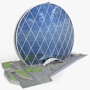 3D Aldar Circular Office Tower with Plaza model