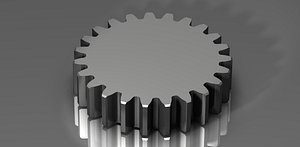 spur gear 48 48p 3d model
