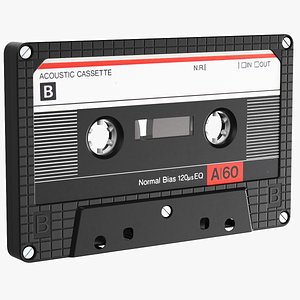 3D Detailed Cassette Tape 02 2 model