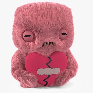 Fuggler Annoyed Alien Plush Pink Fur for Cinema 4D