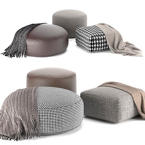 pouf minotti davis 3D