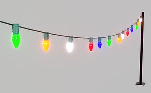 String Christmas Lights PBR