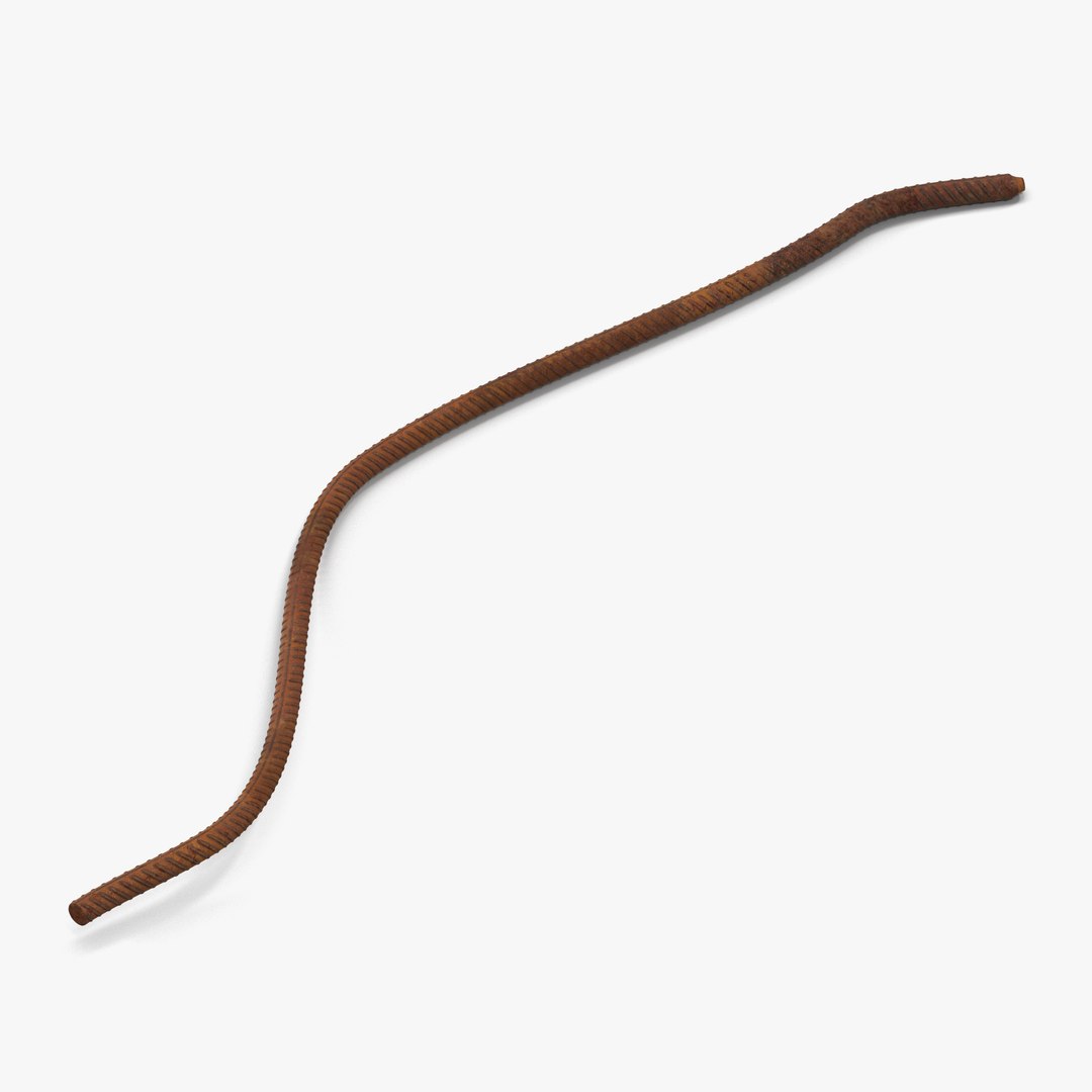 Steel Rusty Rebar 4 3D Model 3D model preview