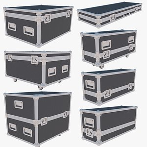 3D 8 Music Tour Cases model