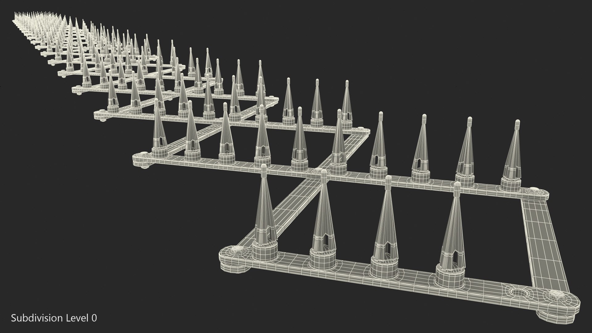 3D Aluminum Police Tire Spike - TurboSquid 1435771
