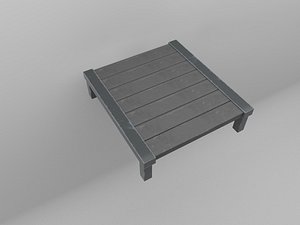 3D antique table