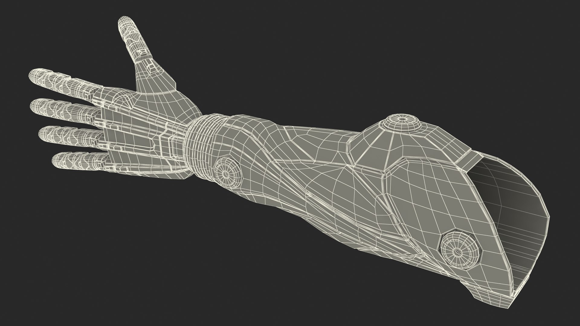 3D Black Metal Prosthetic Arm Rigged - TurboSquid 2137120