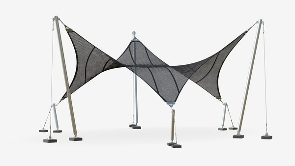 modèle 3D de Structures tendues Membrane Mesh - TurboSquid 1903074