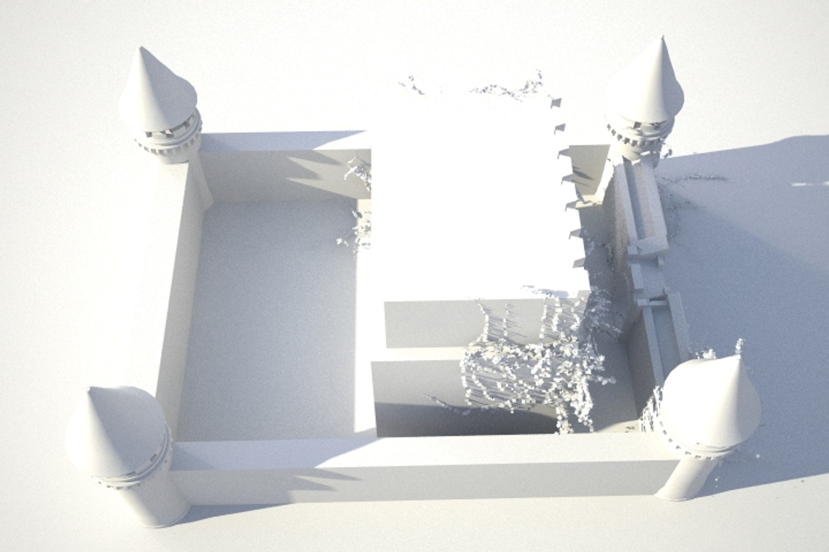 3d Medieval Castle Model