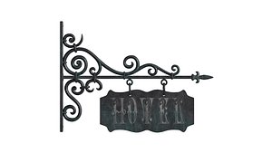 Wrought iron signboard