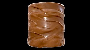 Nut Cream Substance Material and Textures 3D model