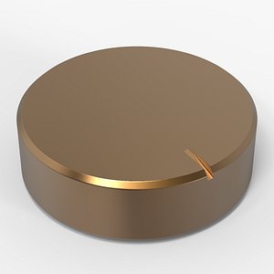 Potentiometer Knob Gold 3D model