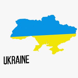Ukraine Map 3D model