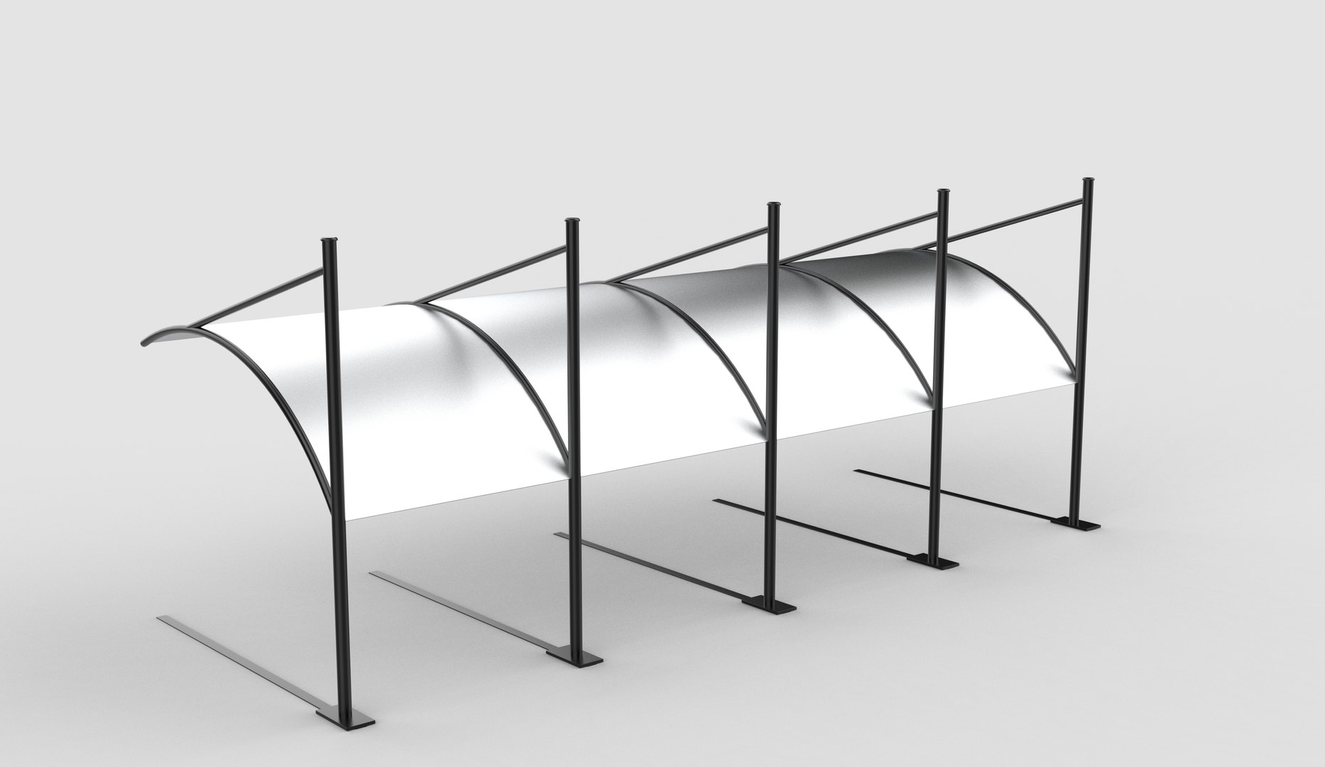 3D Carport 3D Model Model - TurboSquid 2545746