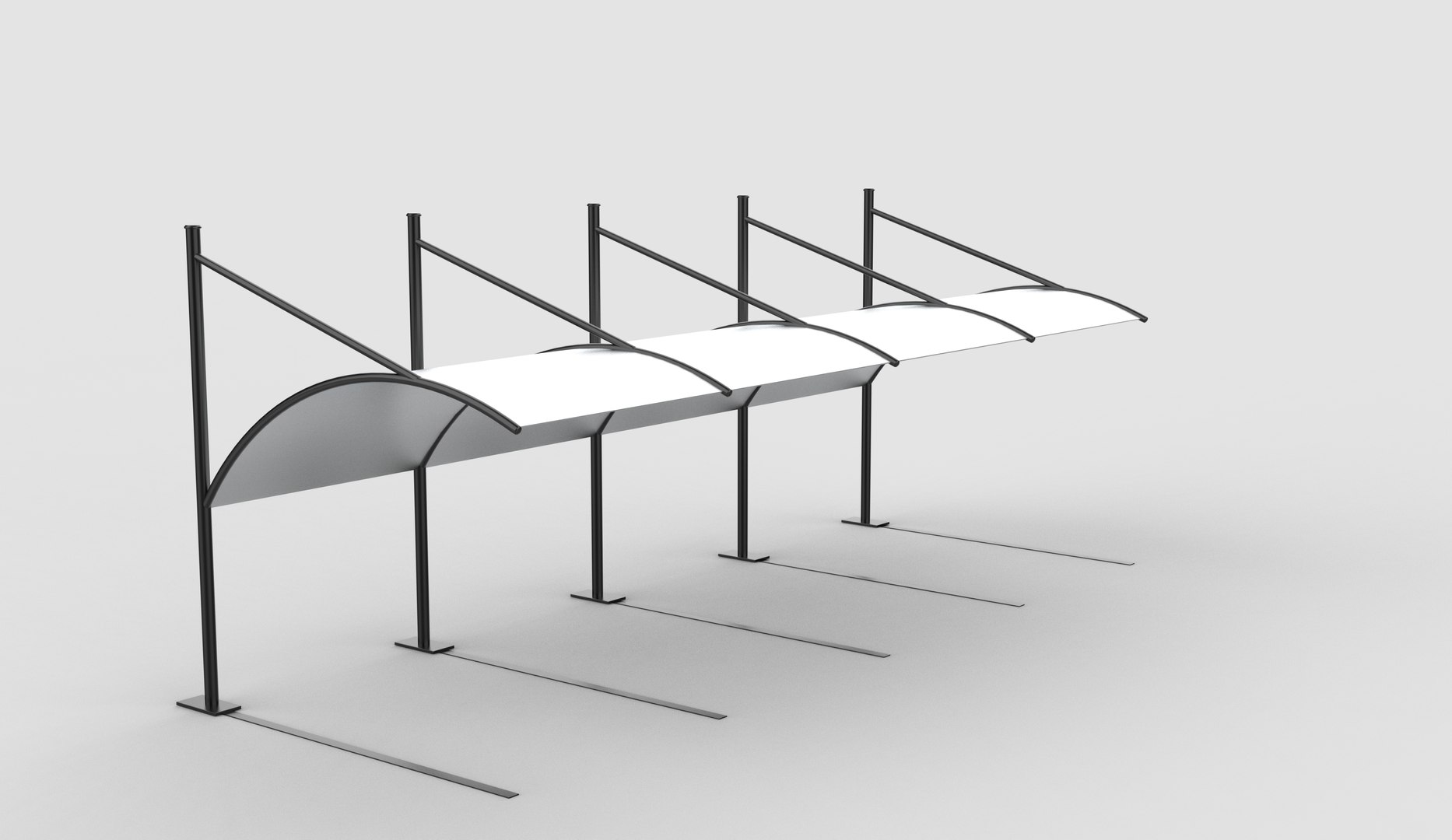 3D Carport 3D Model Model - TurboSquid 2545746
