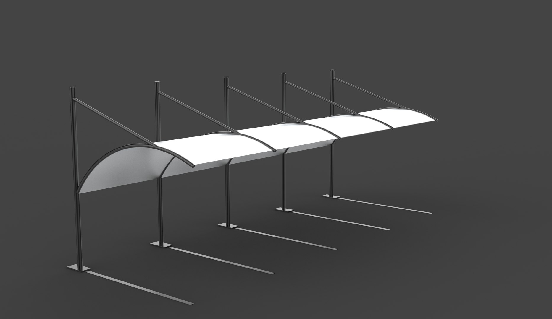 3D Carport 3D Model Model - TurboSquid 2545746