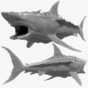 3D model Zombie Shark Base Mesh 3d