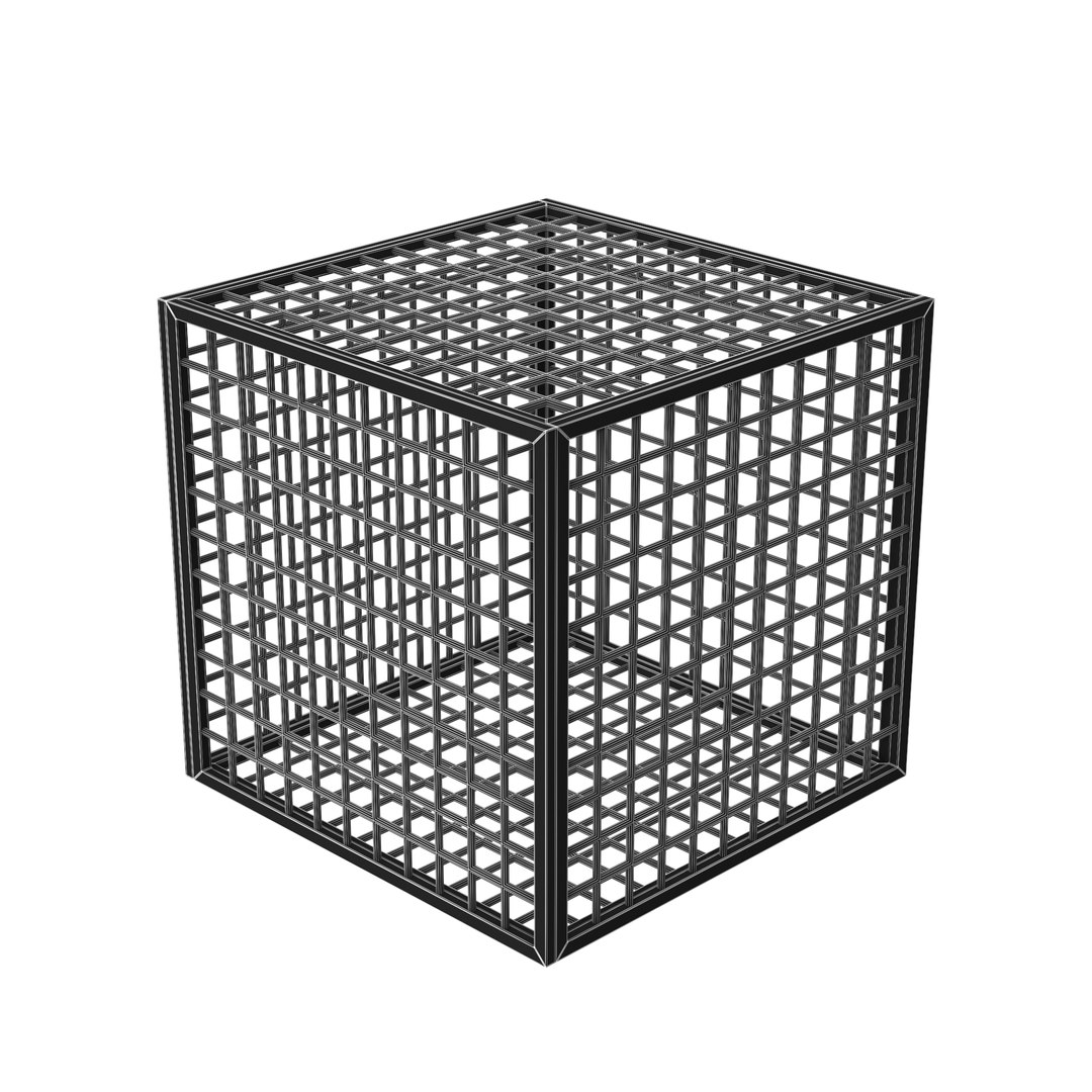 Metal Cube Grid 3D Model - TurboSquid 2490170
