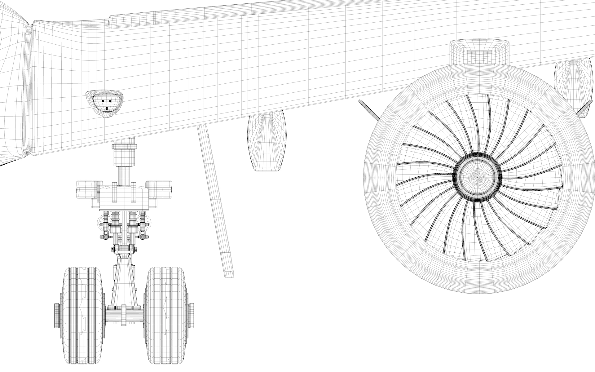 airbus a350-900 emirates l10973d模型