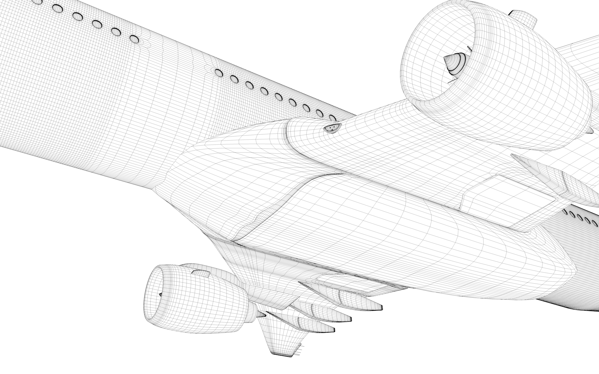airbus a350-900 emirates l10973d模型