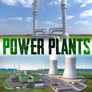 power plants 3D model