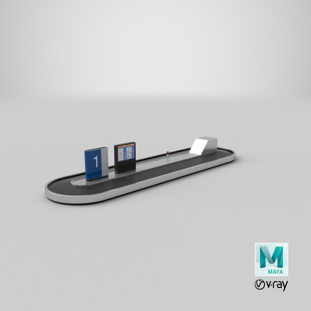 3D real baggage carousel https://p.turbosquid.com/ts-thumb/DL/hD7YNm/aJ8UYLj1/stemcell_maya_vray_render/png/1584423042/1920x1080/fit_q87/9c79dff6386b9df28bc76afc47b091a3cab7205f/stemcell_maya_vray_render.jpg