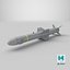 AGM 84 Harpoon Missile Game Ready