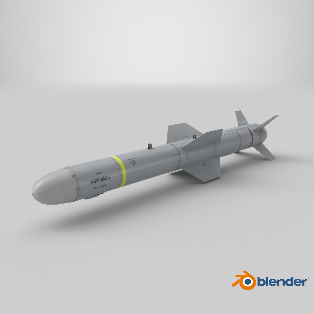 AGM 84 Harpoon Missile Game Ready 3D model https://p.turbosquid.com/ts-thumb/DL/iO2VNF/Im/stemcell_blender_cycles_render/png/1779905531/1920x1080/fit_q87/de682d1107a767ca25f0f18276067906da907cd2/stemcell_blender_cycles_render.jpg
