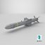 AGM 84 Harpoon Missile Game Ready