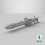 AGM 84 Harpoon Missile Game Ready