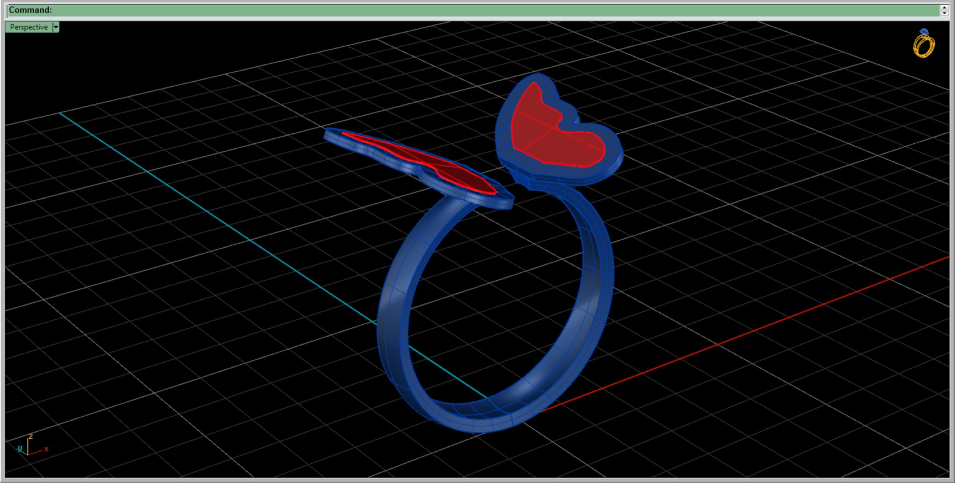 3D Butterfly Ring - TurboSquid 2064310