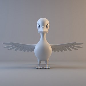 3d pigeon modelled ready model