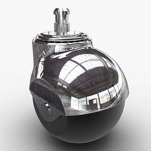 3d model caster wheel