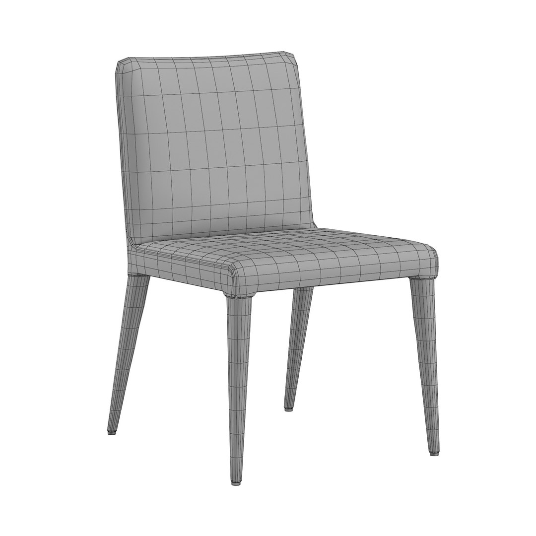 3D NICOLA TRACK VEGAN LEATHER CHAIR Model - TurboSquid 2185451