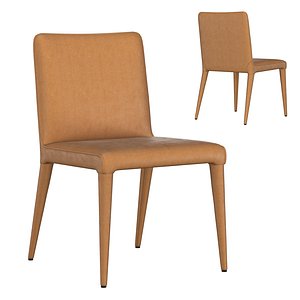3D NICOLA TRACK VEGAN LEATHER CHAIR model