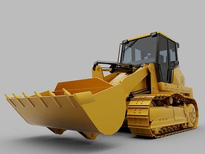 TRACKED LOADER Low-poly