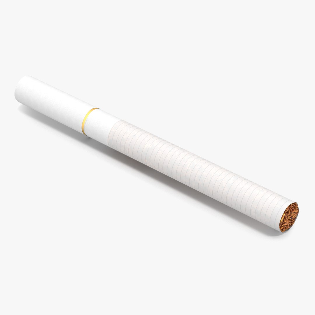 Cigarette Generic White 3D model preview