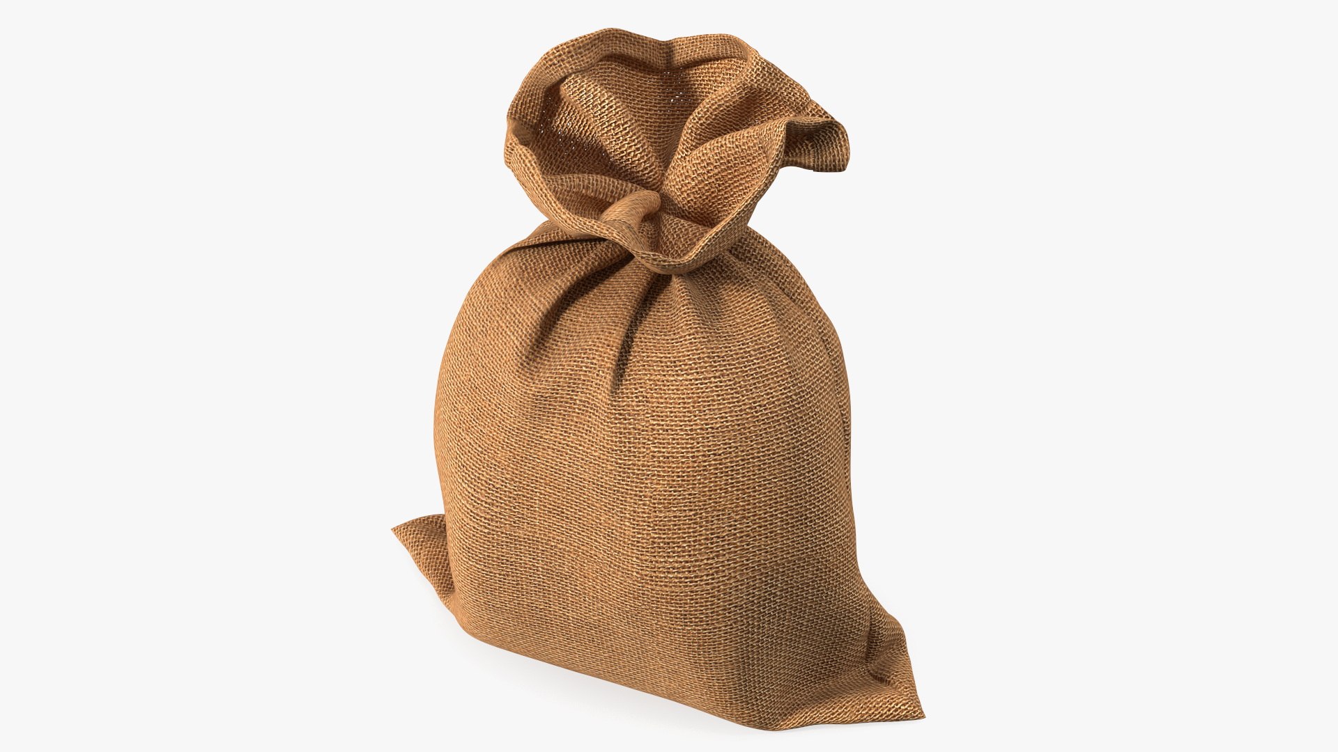 Burlap Sack Tied Closed 3D model preview