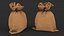 Burlap Sack Tied Closed