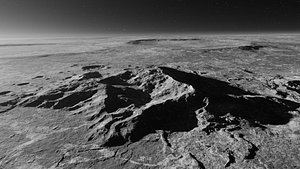 3D Moon Mountain 1 model