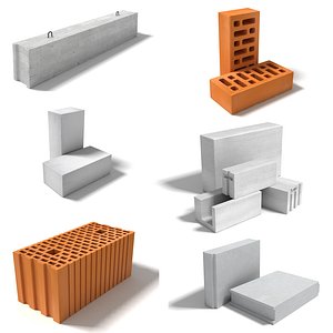 3D model construction blocks